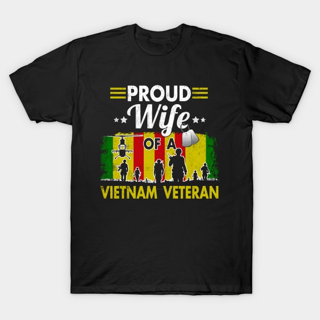 Proud Wife Of A Vietnam Veteran T-Shirt by Otis Patrick